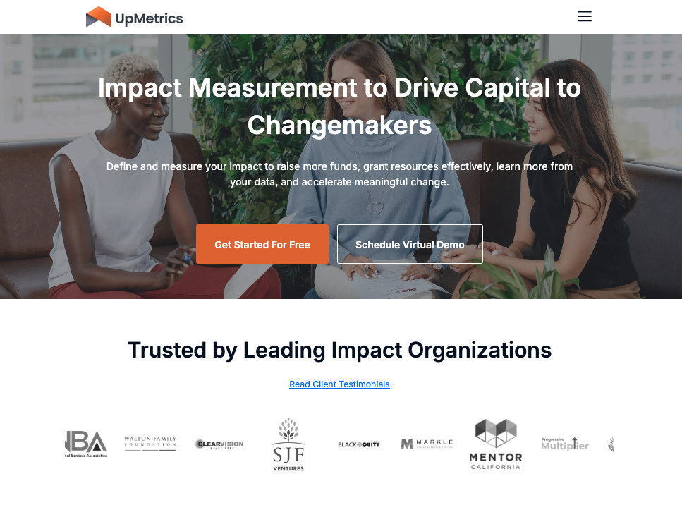 UpMetrics Impact Measurement