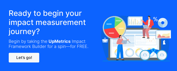 Click through to use UpMetrics' free Impact Framework builder!