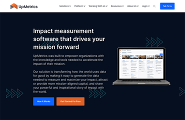 Screenshot of UpMetrics