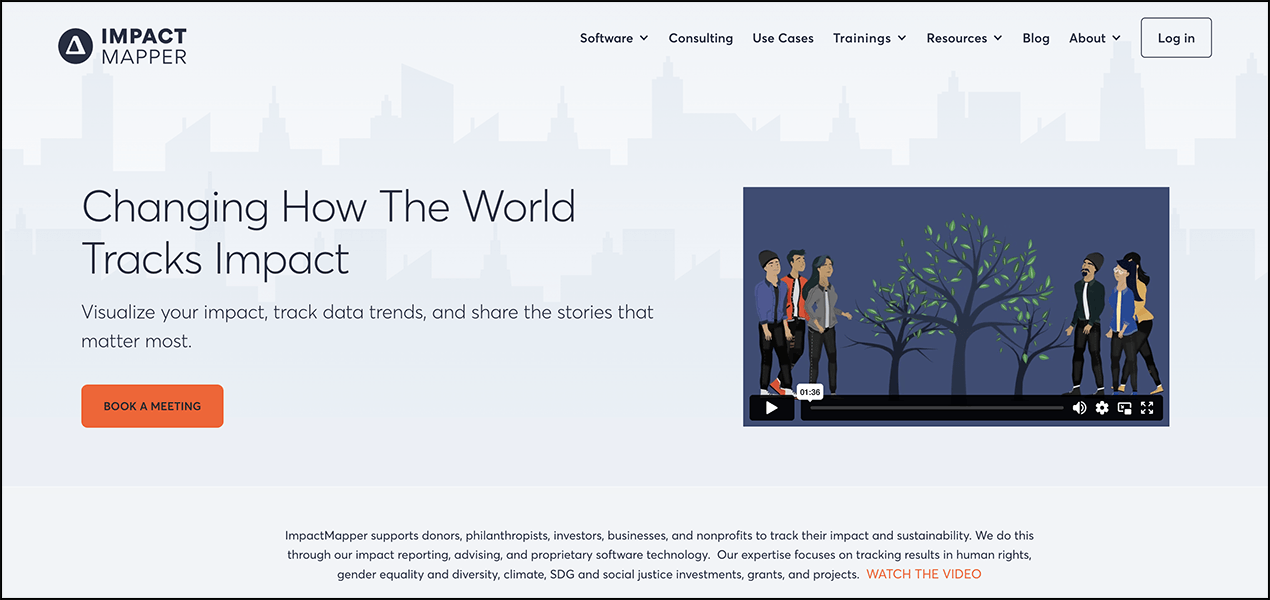 ImpactMapper’s homepage