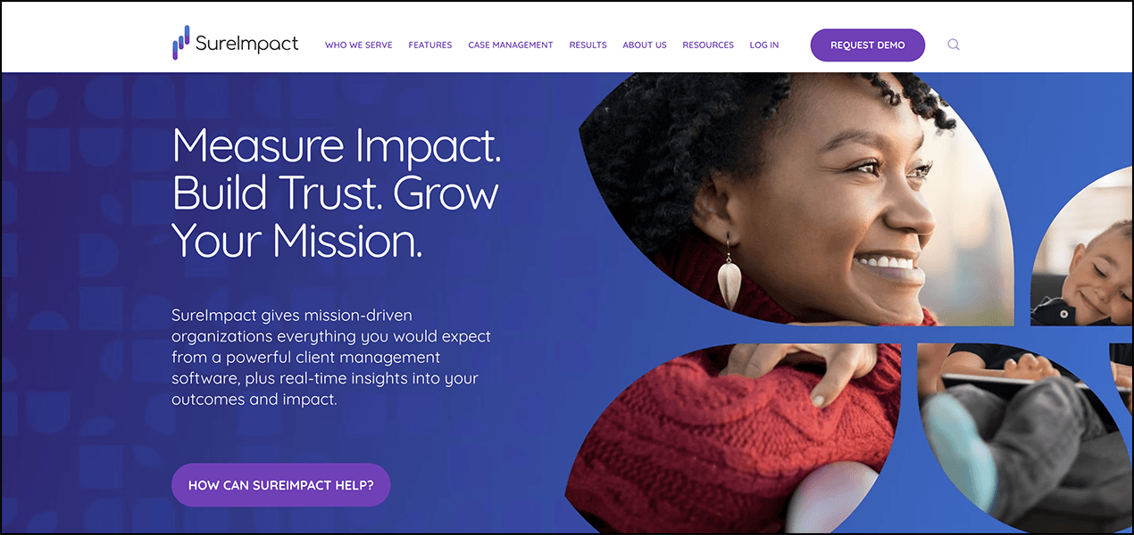 SureImpact’s homepage